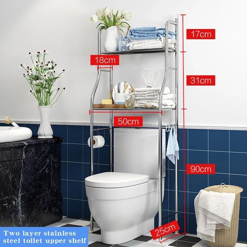 Stainless Steel Bathroom/Laundry Room Rack 2 or 3 Tiers