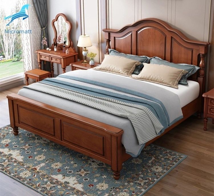 Solid Wooden King Size Bed 79 X 75 X 12 (LWH)