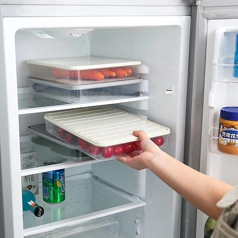 Refrigerator Storage Box with Lids SM (set of 2)